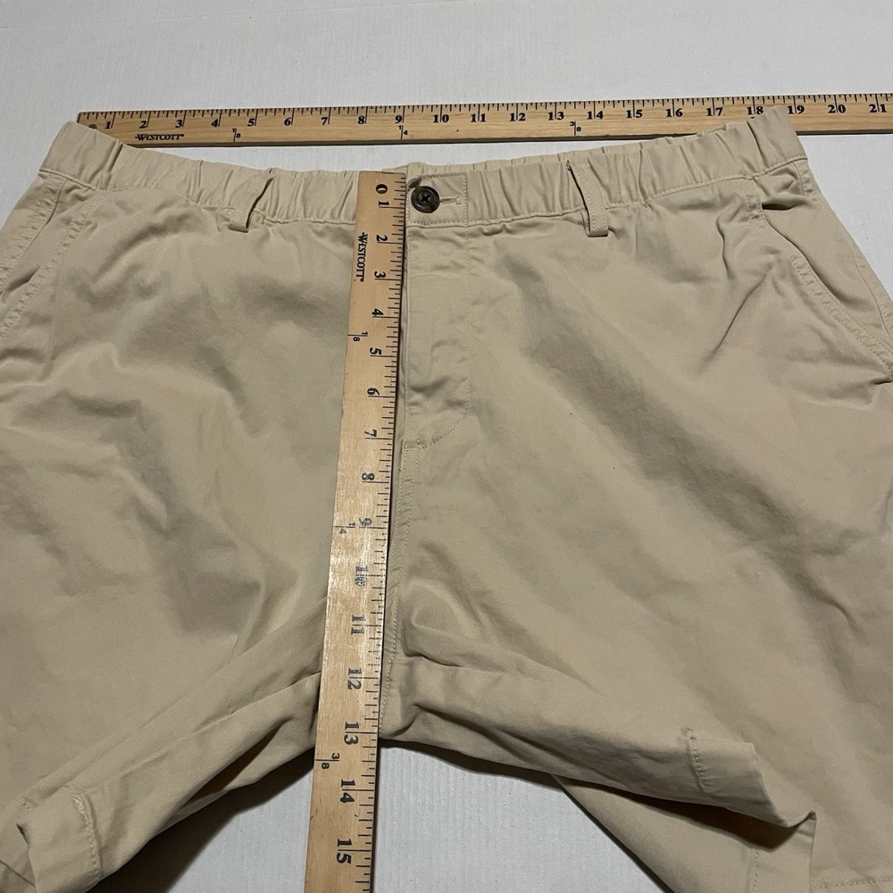BearBottom Clothing Chino Shorts Mens 2XL Stretch Waist 7" Inseam Beige - Picture 3 of 5